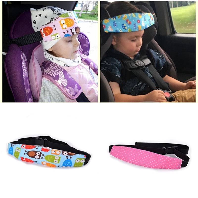 Baby Car Seat Head Support Band Best Sellers Kids & Baby Pattern : Owls|Stars|Cars|Big Stars 