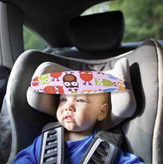 Baby Car Seat Head Support Band Best Sellers Kids & Baby Pattern : Owls|Stars|Cars|Big Stars 