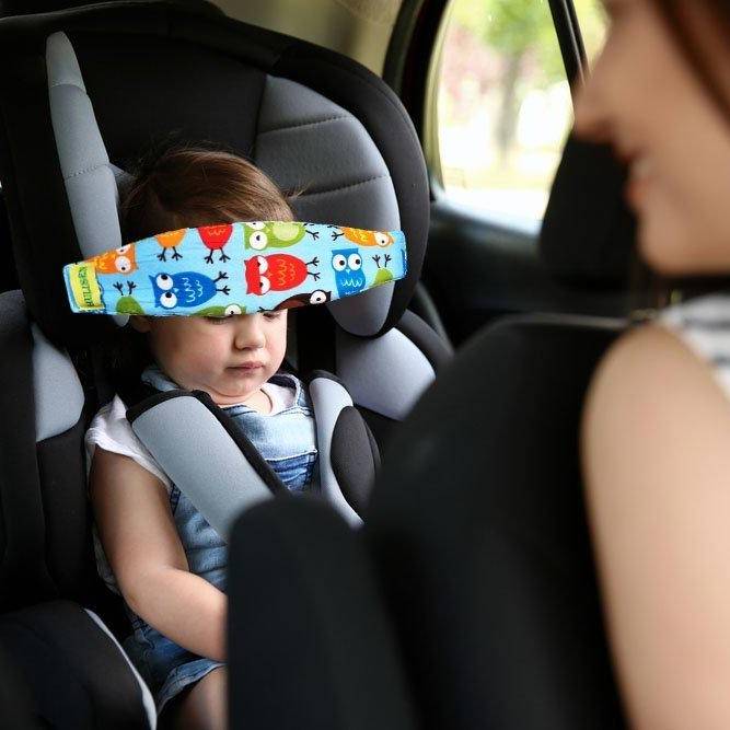 Baby Car Seat Head Support Band Best Sellers Kids & Baby Pattern : Owls|Stars|Cars|Big Stars 