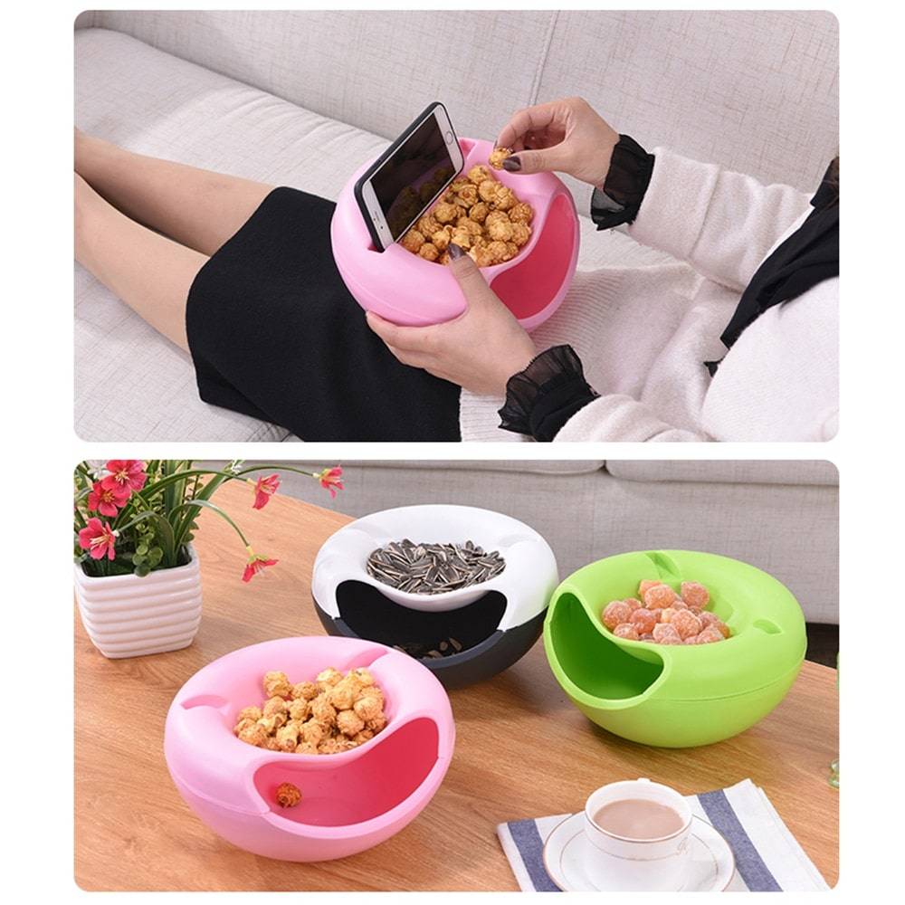 Lazy Snack Bowl Home & Kitchen Color : Red|Green|Pink|Blue Lazy Snack Bowl Home & Kitchen Color : Red|Green|Pink|Blue