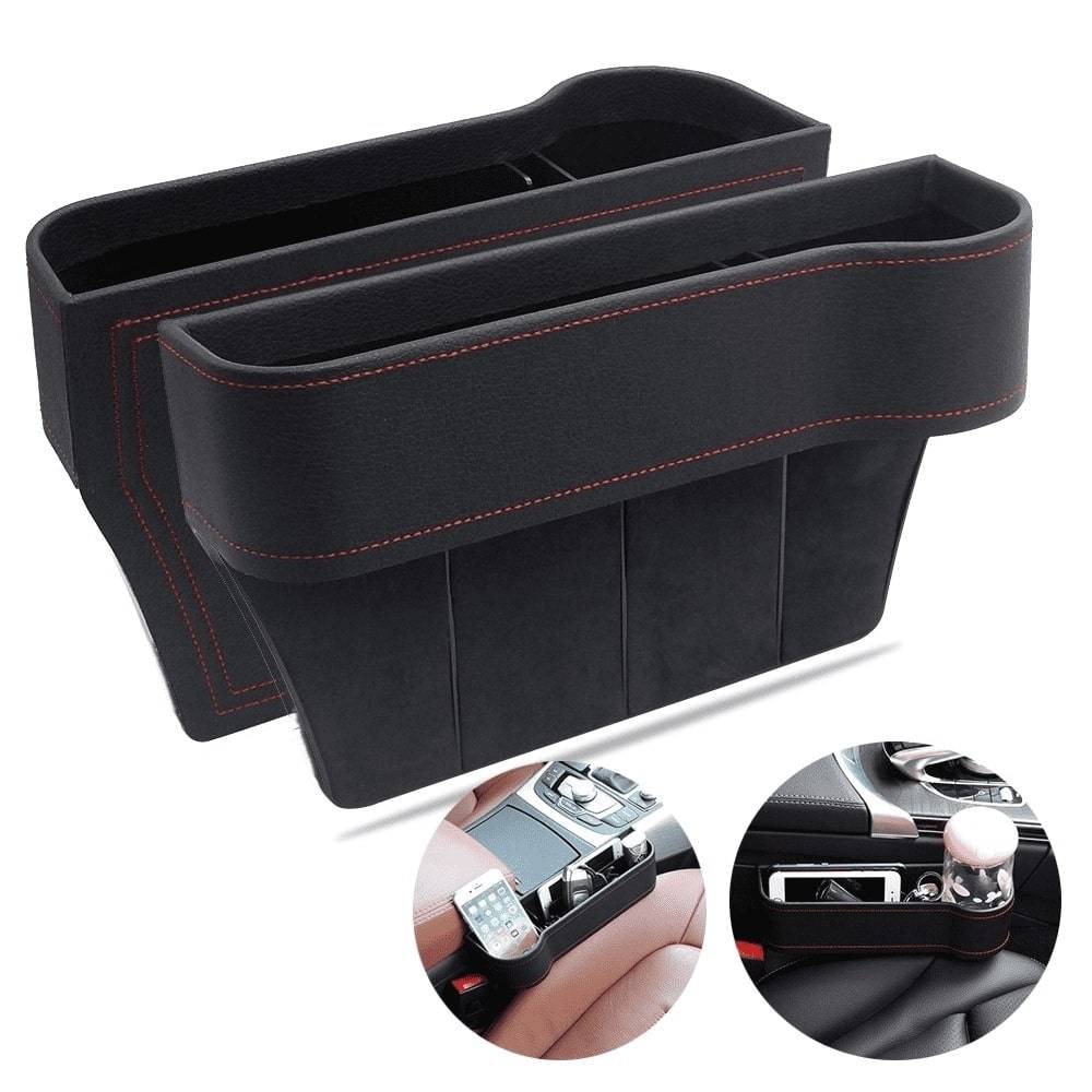 Multifunctional Car Seat Organizer Set (Left & Right) Color : Black|Beige|Brown|Red Multifunctional Car Seat Organizer Set (Left & Right) Color : Black|Beige|Brown|Red