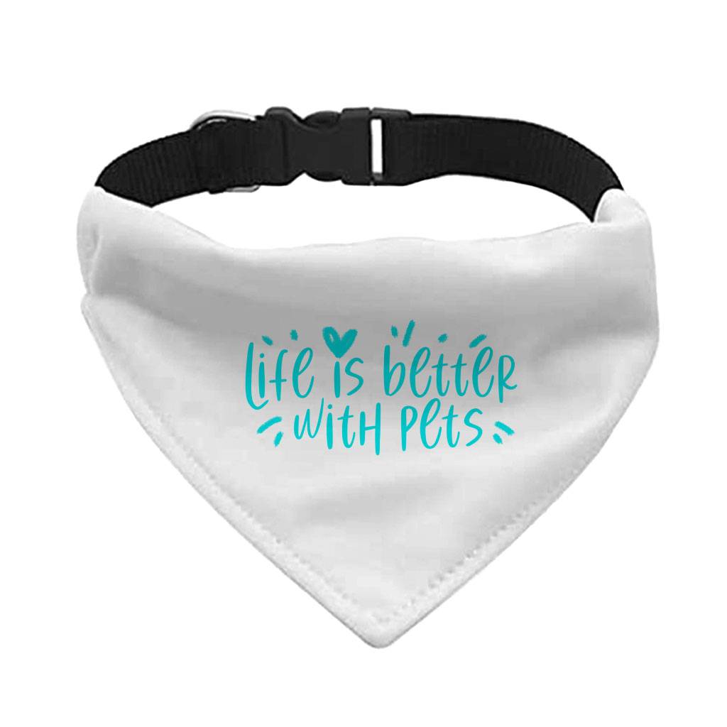 Life Is Better With Pets Pet Bandana Collar – Kawaii Scarf Collar – Printed Dog Bandana Pets Supplies Size : S|L|XL Life Is Better With Pets Pet Bandana Collar - Kawaii Scarf Collar - Printed Dog Bandana Pets Supplies Size : S|L|XL