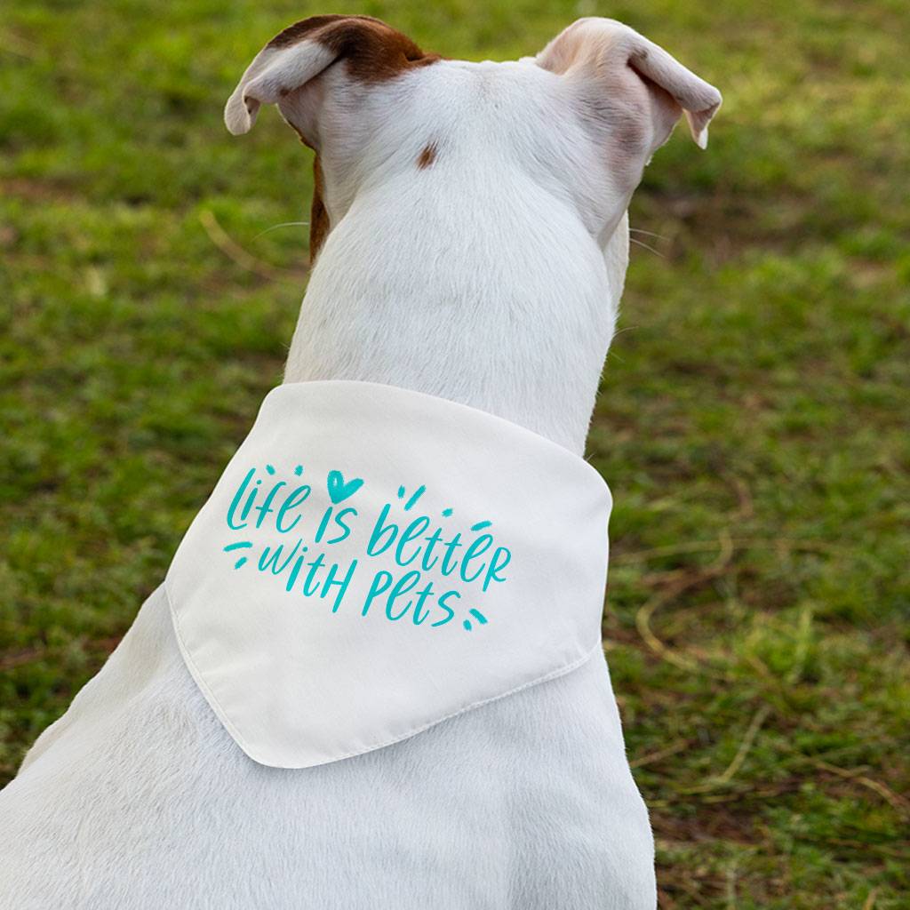 Life Is Better With Pets Pet Bandana Collar – Kawaii Scarf Collar – Printed Dog Bandana Pets Supplies Size : S|L|XL Life Is Better With Pets Pet Bandana Collar - Kawaii Scarf Collar - Printed Dog Bandana Pets Supplies Size : S|L|XL