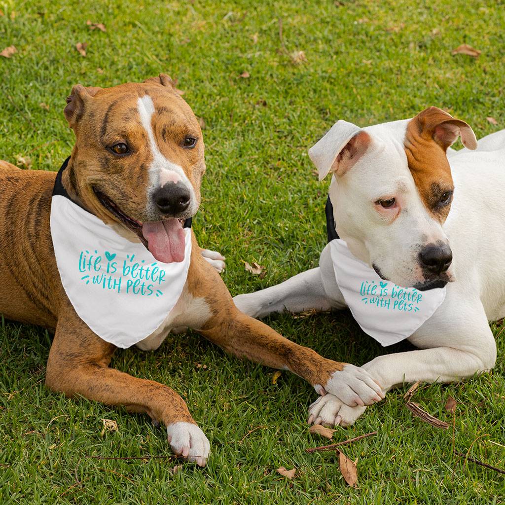 Life Is Better With Pets Pet Bandana Collar – Kawaii Scarf Collar – Printed Dog Bandana Pets Supplies Size : S|L|XL Life Is Better With Pets Pet Bandana Collar - Kawaii Scarf Collar - Printed Dog Bandana Pets Supplies Size : S|L|XL