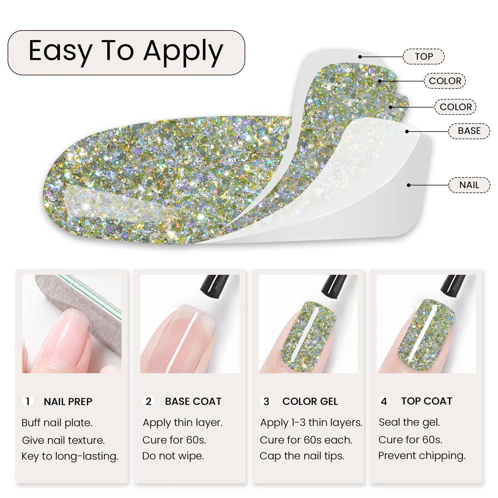 Sparkling Sequin Gel Nail Polish Fashion and Clothing Health & Beauty Personal Care Color : A114|A110|A115|A119|A132|A121|A129|A133|A144|A137|A136|A138|A141|A104|A105|A106|A122|A101|A113|A103|A124|A142 Sparkling Sequin Gel Nail Polish Fashion and Clothing Health & Beauty Personal Care Color : A114|A110|A115|A119|A132|A121|A129|A133|A144|A137|A136|A138|A141|A104|A105|A106|A122|A101|A113|A103|A124|A142