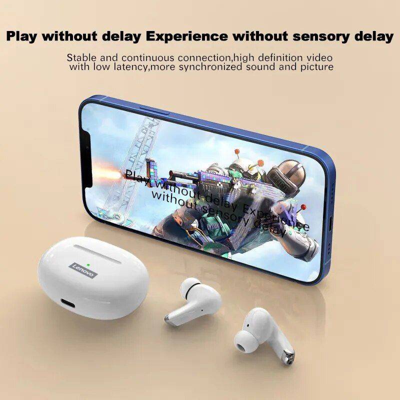 Waterproof Touch Control Wireless Earbuds with Active Noise-Cancellation & Bluetooth 5.2 Gadgets & Electronics Color : White|Black 