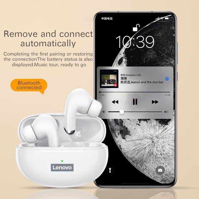 Waterproof Touch Control Wireless Earbuds with Active Noise-Cancellation & Bluetooth 5.2 Gadgets & Electronics Color : White|Black 