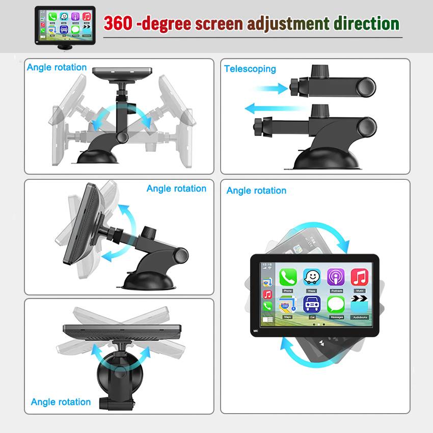 Universal 7-inch Touchscreen Car MP5 Player with Wireless Apple CarPlay & Android Auto Automotive Vehicle Parts & Accessories Model : Without Camera|With Camera Universal 7-inch Touchscreen Car MP5 Player with Wireless Apple CarPlay & Android Auto Automotive Vehicle Parts & Accessories Model : Without Camera|With Camera