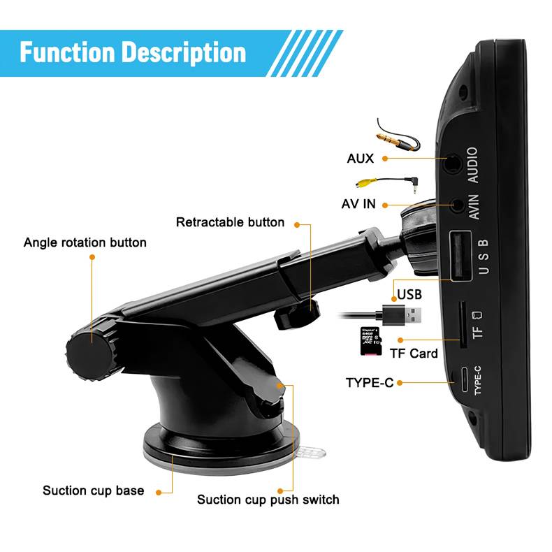 Universal 7-inch Touchscreen Car MP5 Player with Wireless Apple CarPlay & Android Auto Automotive Vehicle Parts & Accessories Model : Without Camera|With Camera Universal 7-inch Touchscreen Car MP5 Player with Wireless Apple CarPlay & Android Auto Automotive Vehicle Parts & Accessories Model : Without Camera|With Camera